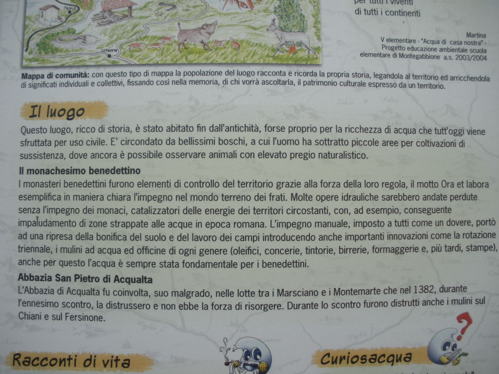 Foto del 2013 dei ruderi dell'abazia di Acqualta